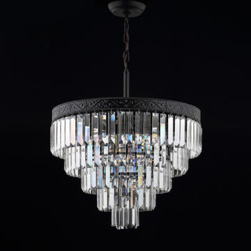 Wyatt 12" Crystal LED Chandelier